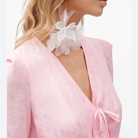 SLEEPER Lola Printed Midi Dress NWT Large $420 - Picture 5 of 10